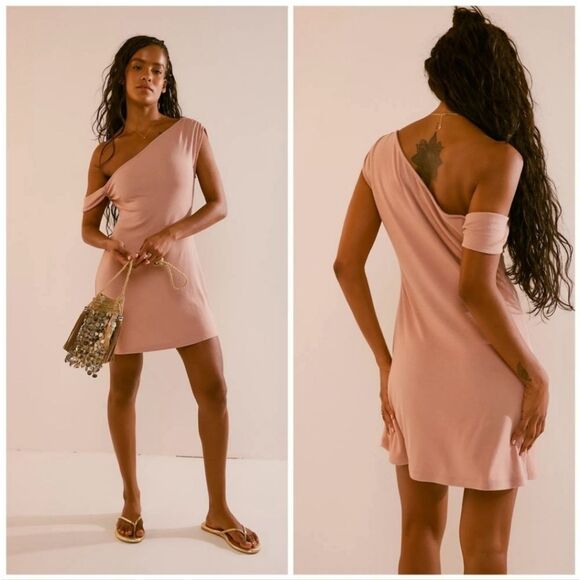 NWT Free People Beach Good Feels One Shoulder Mini - Picture 2 of 9